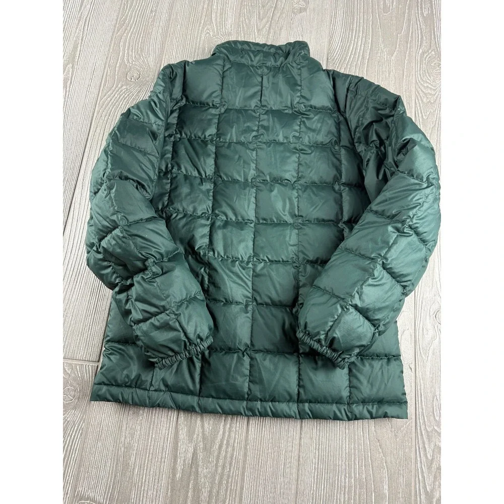 Marmot Boys Green Puffer Jacket Size Large Down Quilted Zip Up